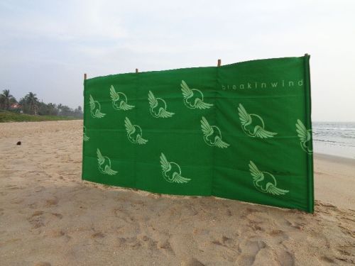 WBK 5 100% Cotton Screen Printed Beach Windbreak