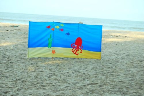WBK 7 100% Cotton Digital Printed Beach Windbreak