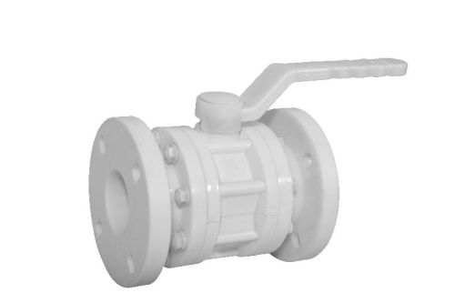 PP Three Piece Flange End Ball Valve