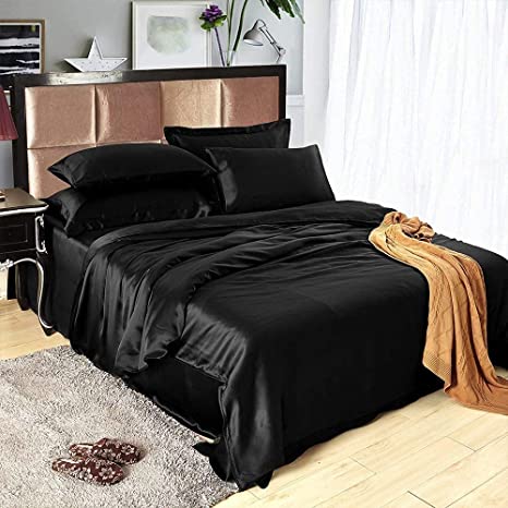 Plain Silk Bed Sheet, Feature : Anti-Wrinkle, Comfortable