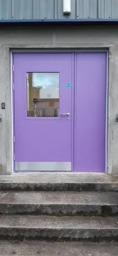 1 Hour Fire Rated Steel Door, Open Style : Hinged