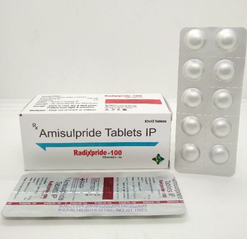 Amisulpride 100mg Tablets, For Hospital, Purity : 99.99%