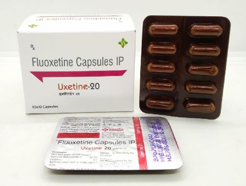 Fluoxetine Hydrochloride 20mg Capsules, For Clinical, Hospital, Purity : 99%