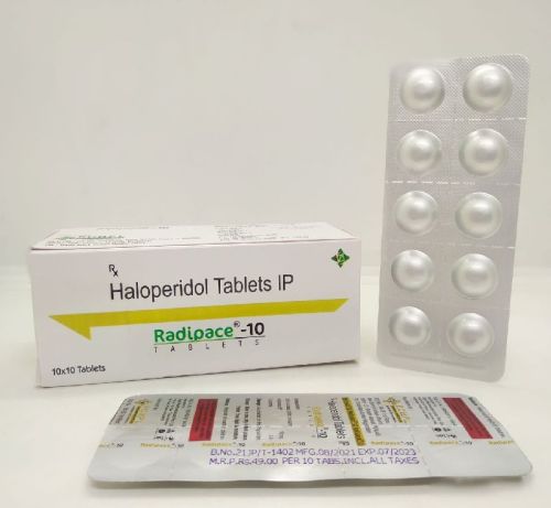 Haloperidol 10mg Tablets, For Clinical, Hospital, Packaging Size : 10*10