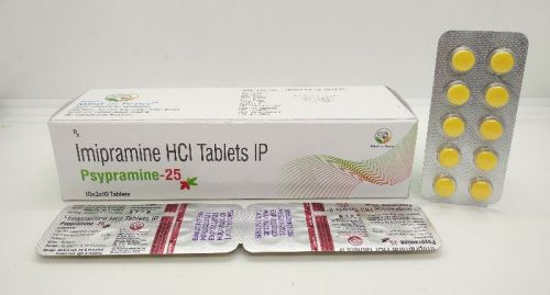 Imipramine Hcl 25mg Tablets, For Clinical, Hospital, Packaging Type : Blister