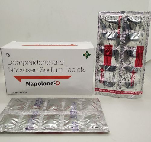 Naproxen Sodium Domperidone Tablets, For Clinical, Hospital, Packaging Type : Box