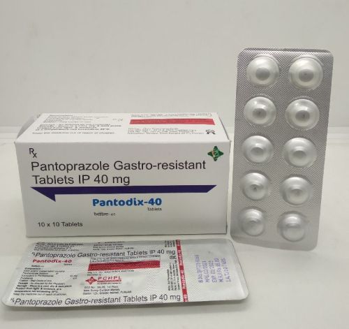 Pantoprazole 40mg Gastro-Resistant Tablets, Packaging Type : Aluminium Foil Packed