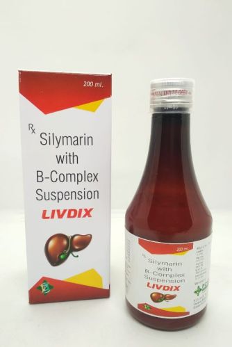 Silymarin With B-complex Suspension, For Clinical, Hospital, Packaging Type : Bottle