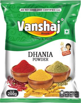 200gm Vanshaj Coriander Powder, Packaging Type : Plastic Pouch