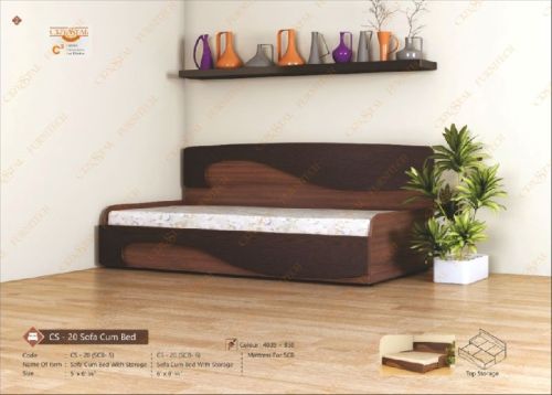 Crystal Furnitech Wooden Sofa Cum Bed, Shape : Rectangular