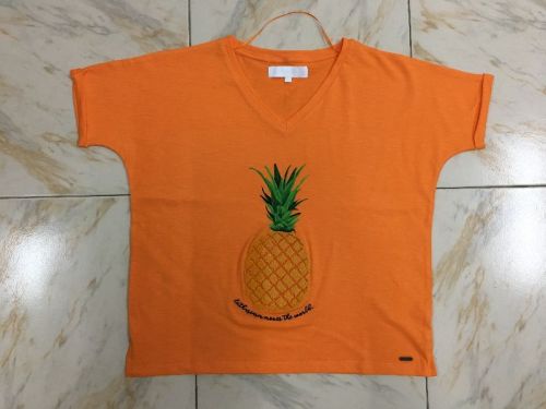 Custom Chenley Embroidery Cotton Women Round Neck T-shirt, Size : XL, XXL, XXXL