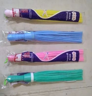 PP Plastic Star Stick Broom, Feature : Flexible, Premium Quality