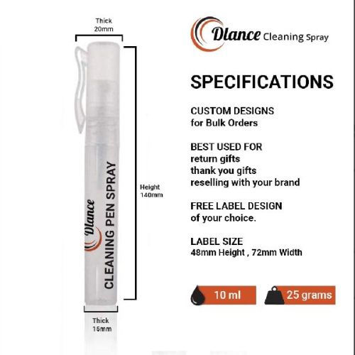 Lens Cleaning Spray, Color : White, Yellow