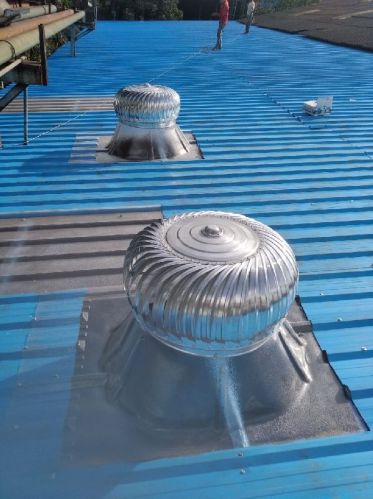 Aluminium Self Rotating By Wind Automatic Turbo Ventilator, For Industrial Use, Panel Material : Aluminum