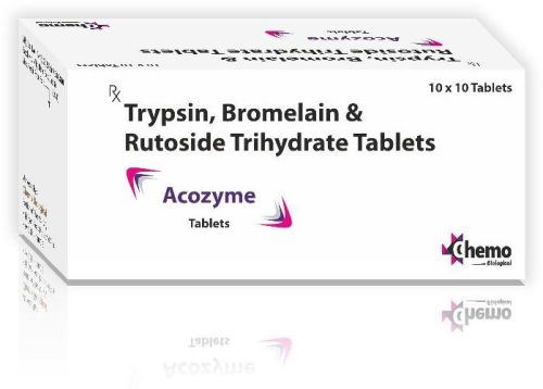 Trypsin Bromelain Rutoside Trihydrate Tablet, Grade Standard : Pharma