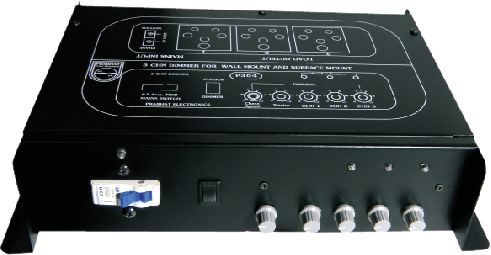 Square Metal P304S Dimmer Pack, For Outdoor Lighting, Color : Black