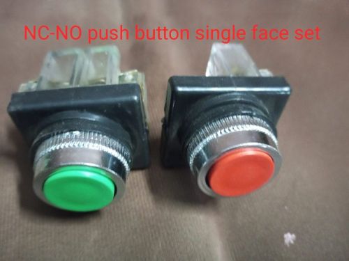 Rounded Plastic NC-NO Push Button, Color : Multicolor