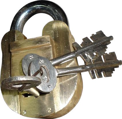 Golden Yash Metals Polished Sturdy+ Brass Padlocks, For Almirah, Door, Drawer