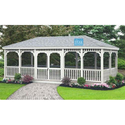 Pyramid FRP Outdoor Gazebo, Color : White