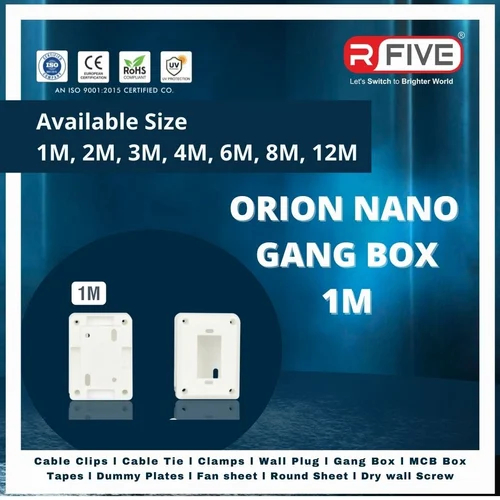 1mm Orion Nano Gang Box, For Electric Fitting, Certification : ISI Certified