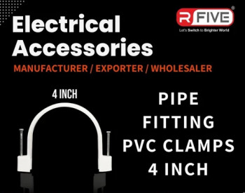 4 Inch PVC Pipe Fitting Clamp, Feature : Crack Proof, Excellent Quality, Fine Finishing, Perfect Shape