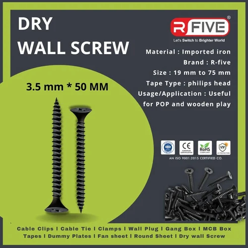 R-Five 50mm Drywall Screw, Length : 10-20cm