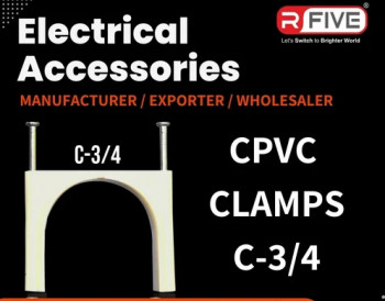 C- 3/4 CPVC Double Nail Clamp, Specialities : Proper Finish, Optimum Durability