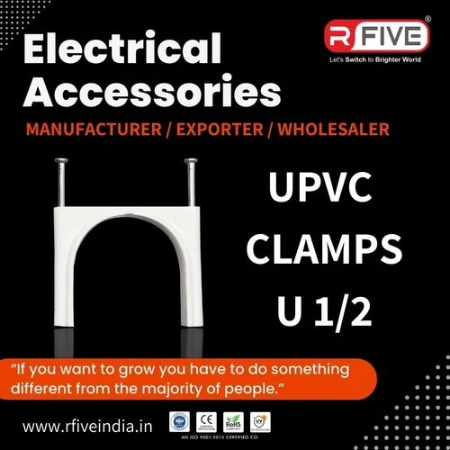 U-1/2 UPVC Double Nail Clamp, Specialities : Proper Finish, Optimum Durability