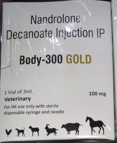 Body-300 Gold Veterinary Injection, For To Animals, Packaging Type : Glass Bottle