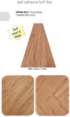 Pine Wood Vinyl Flooring Sheets, Size : 3feet X 6inch X 1.5mm