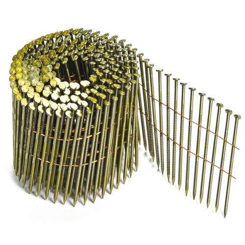 Polished Metal Coil Nails, For Multipurpose, Color : Golden