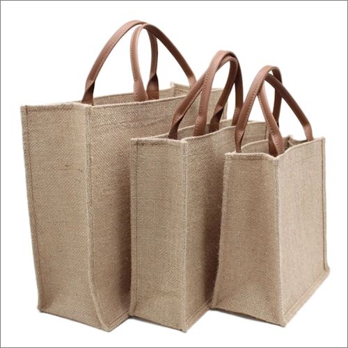 Jute Shopping Bag, Handle Type : Loop Handle