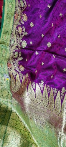 Banarasi Lacha Pallu Lahar Saree, Occasion : Party Wear