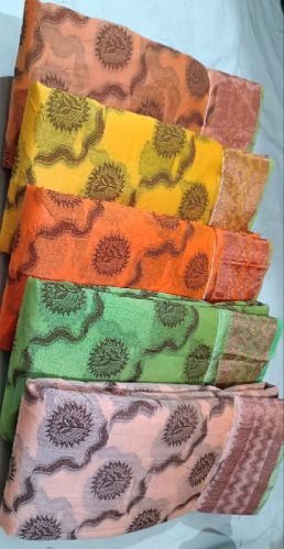 Printed Cotton Circle Design Saree, Occasion : Party Wear