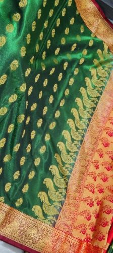 Ekrailik Peshwai Printed Satin Saree, Occasion : Party Wear