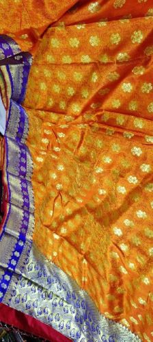 Karishma Satin Bentex Border Butta Saree, Occasion : Party Wear