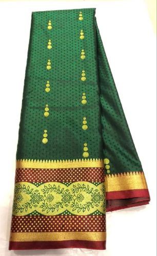 Krishna Satin All Over Butta Saree, Occasion : Party Wear