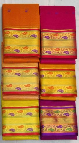 Monika Satin Border Butti Saree, Occasion : Party Wear