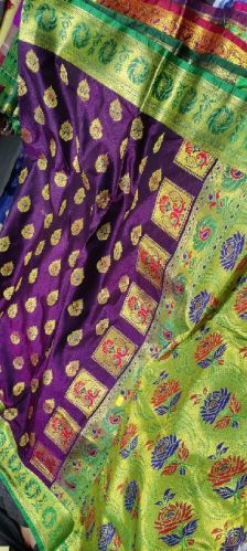 Monika Satin Minakari Pallu Saree, Occasion : Party Wear