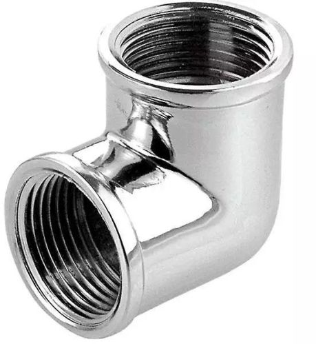 Equal Brass Female Threaded Elbow, For Water Pipe System, Color : Chrome Plated Yellow