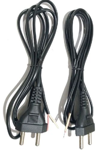 Black 2 Pin Power Leads, For Electric Appliance, Voltage : 220 V
