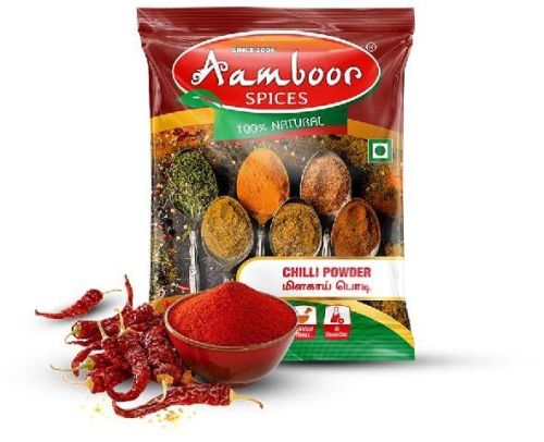 Aamboor Spices Red Chilli Powder, Packaging Type : Plastic Packet