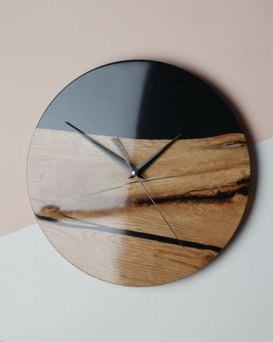 Epoxy Wood Wall Clock, Specialities : Seamless Design, Durable