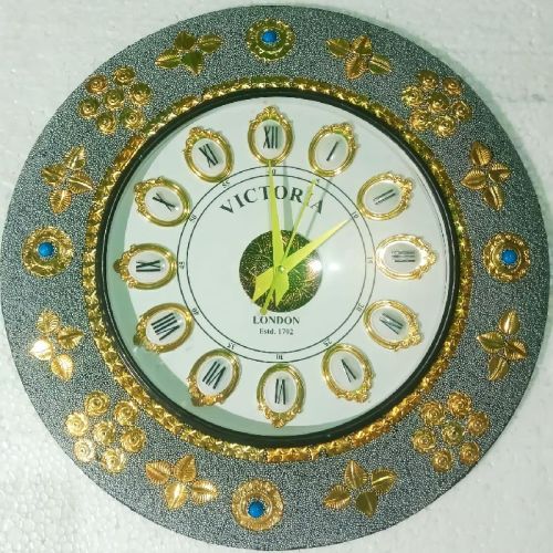 Metal Wall Clock, Glass Type : Acrylic