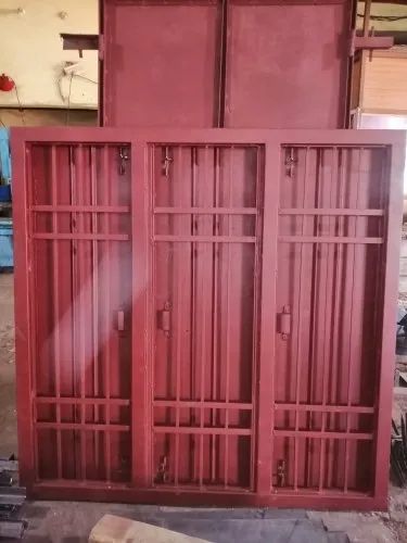 Pressed Steel Window Frame With Shutter, Position : Rectangular