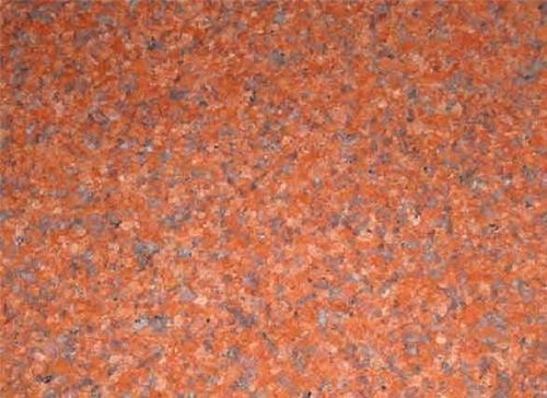 Rectangular Polished Jhansi Red Granite Slabs, For Vanity Tops, Flooring, Specialities : Striking Colours