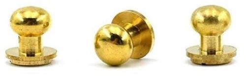 Brass Button Studs, For Fittings, Color : Golden