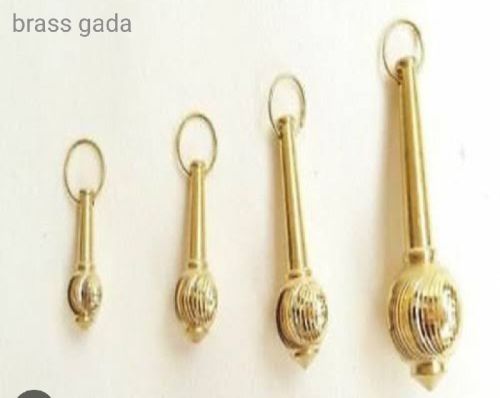 Brass Hanuman Ji Gada Key Ring