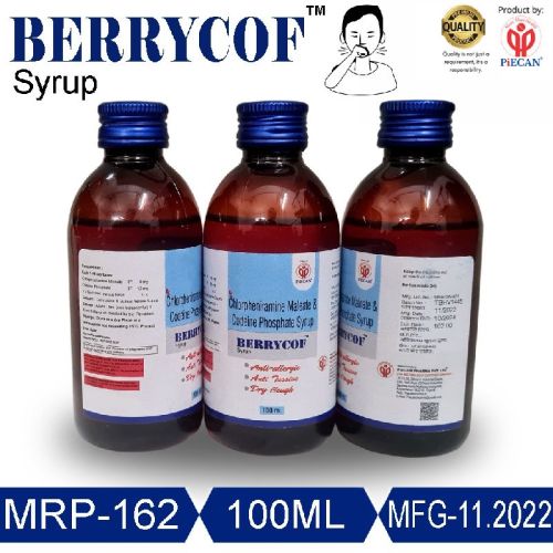 Berrycof Cough Syrup , Color : ORANGE