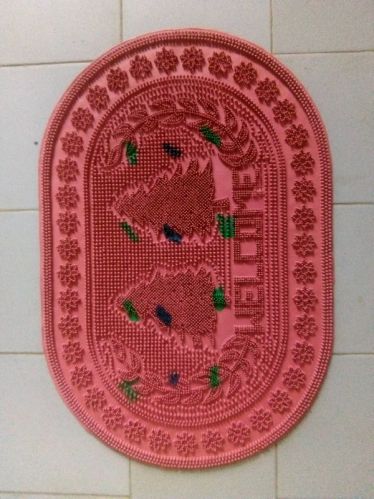 Oval and Rectangle Rubber Pin Door Mat